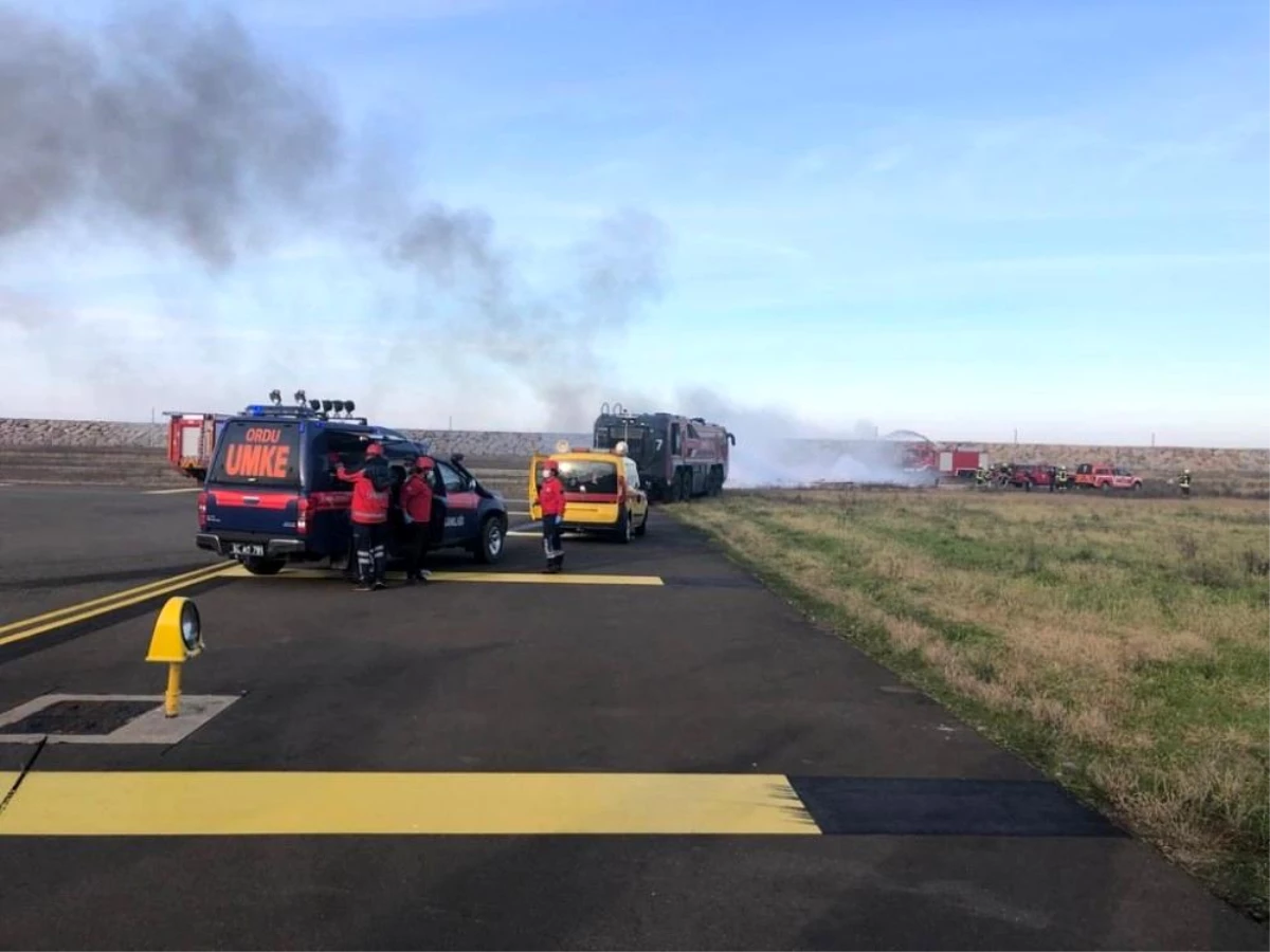 Ordu-Giresun Havalimanında Kısmi Acil Durum ve Ateşli Yangın Tatbikatı