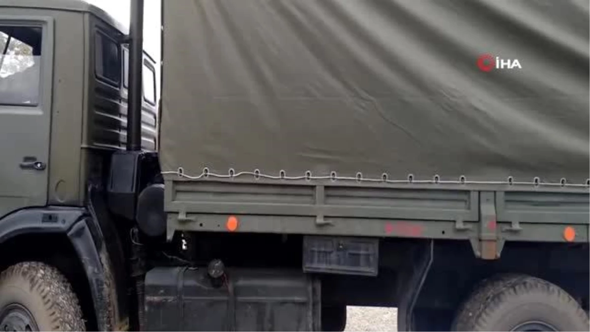 Son dakika haber! - Rus barış gücüne ait askeri araçlar demiryolu ile Azerbaycan\'a ulaştı