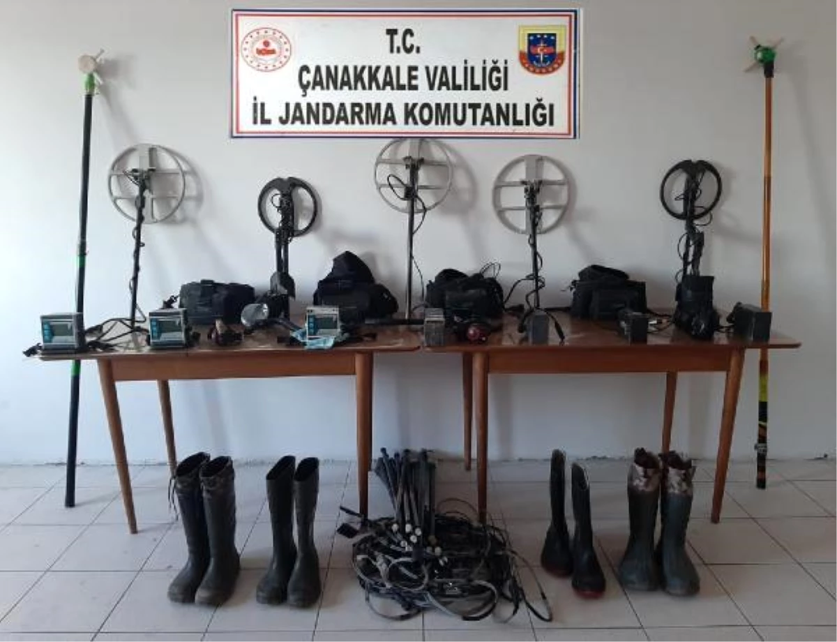 Çanakkale\'de kaçak kazı operasyonu: 17 gözaltı
