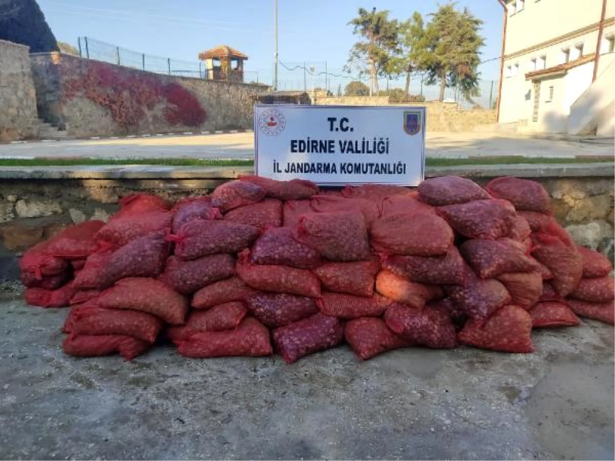 Edirne\'de 3 ton kaçak midye ele geçirildi