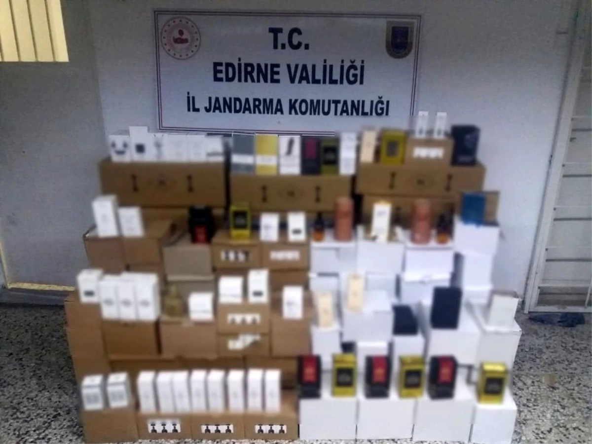 Edirne\'de bin 312 adet kaçak parfüm ele geçirildi