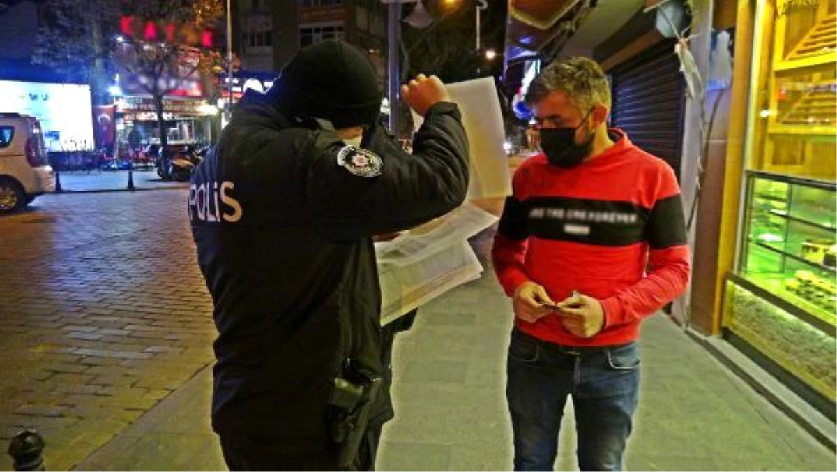 Silivri\'de polis sokağa çıkma kısıtlaması denetimi yaptı