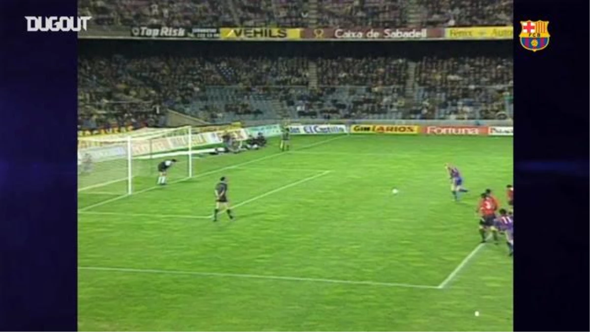 Barcelona 1994 Sezonuna Osasuna\'yı Farklı Mağlup Ediyor