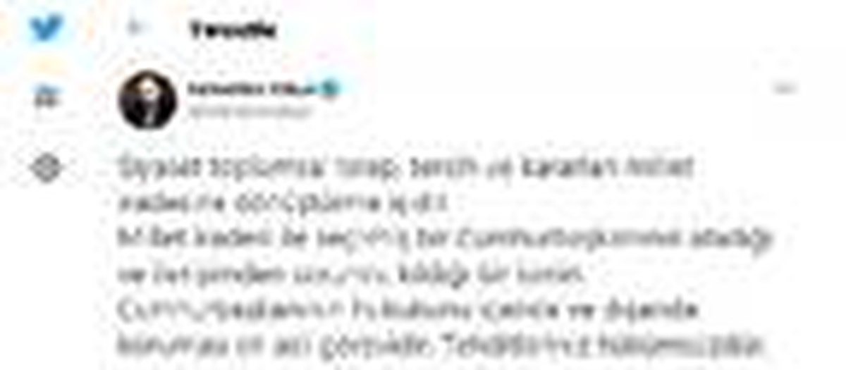 Cumhurbaşkanlığı İletişim Başkanı Altun\'dan açıklama Açıklaması