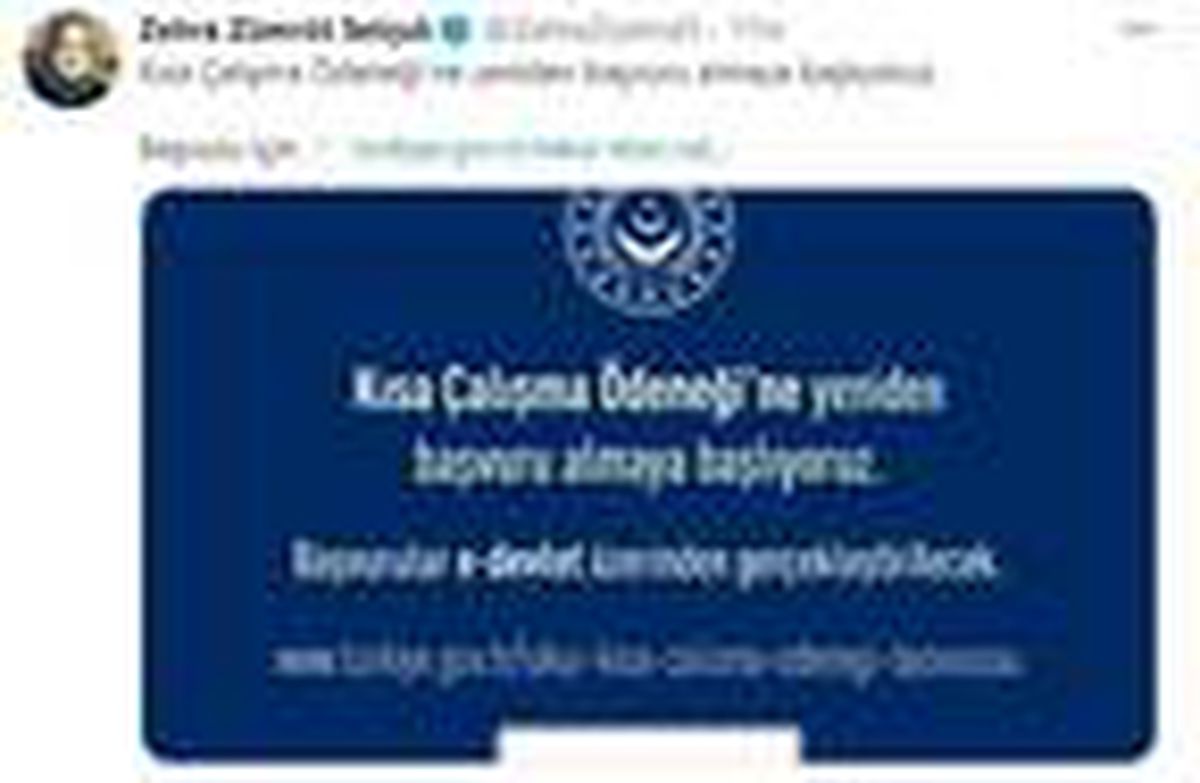 Kısa çalışma ödeneği başvuruları e-Devlet üzerinden yapılabilecek
