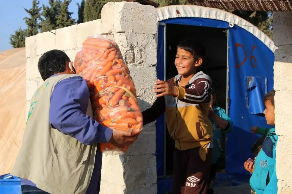 Son dakika haberi... - Savaş mağdurlarına 470 ton sebze ve meyve