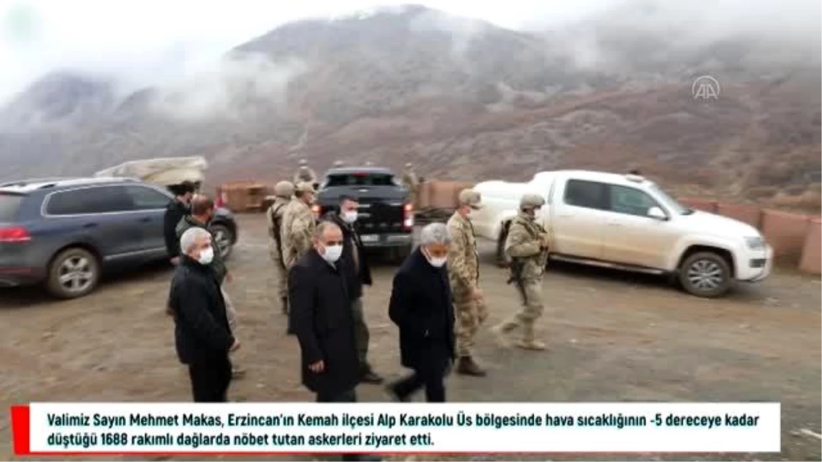 Son dakika haber! Erzincan Valisi Makas, vatan nöbeti tutan askerleri ziyaret etti