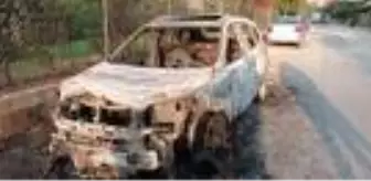 Park halindeki cipi kundakladığı anlar kamerada