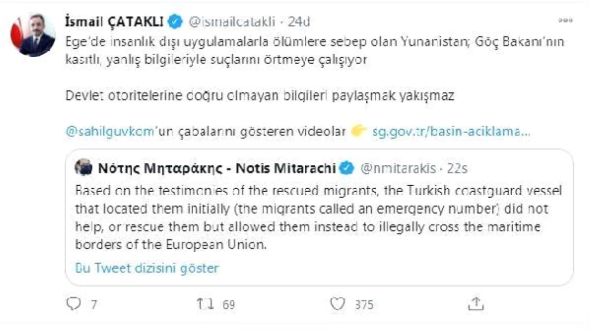 Son dakika haberleri! Türkiye\'den Yunan bakanın iddialarına videolu cevap