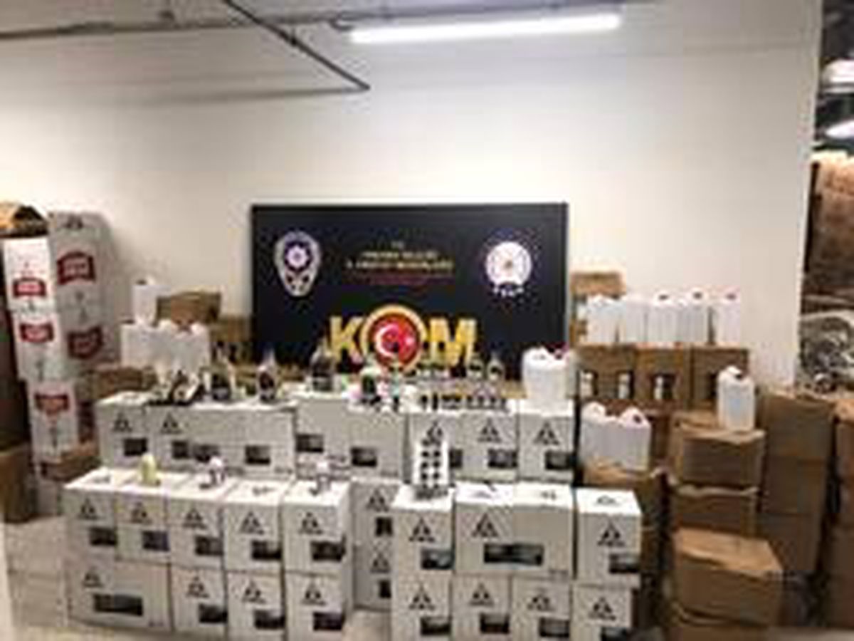 Ankara\'da 2 bin 23 litre etil alkol ele geçirildi