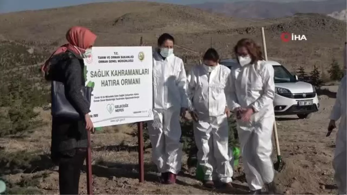 Fedakar sağlık kahramanları için "hatıra ormanı" oluşturuldu