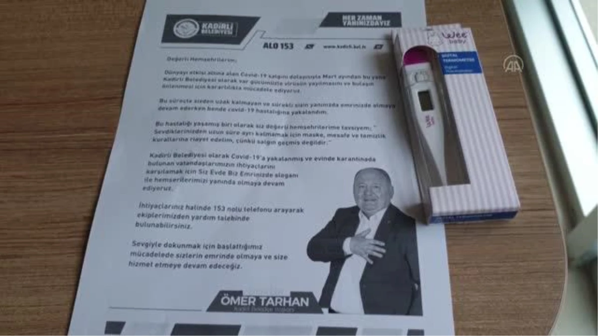Kovid-19\'u yenen Kadirli Belediye Başkanı Tarhan, hastalara moral mektubu gönderdi