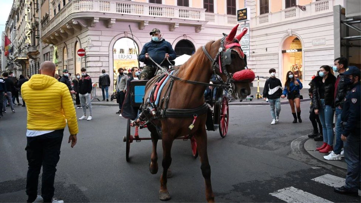 Roma\'da atlı faytonların kent içinde kullanımı yasaklandı