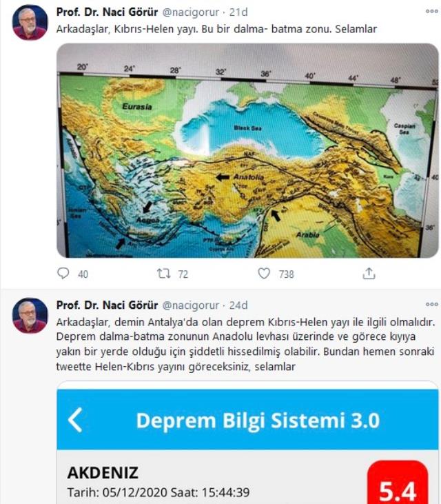 Antalya depremi neden şiddetli hissedildi? Prof. Dr. Naci Görür nedenini anlattı