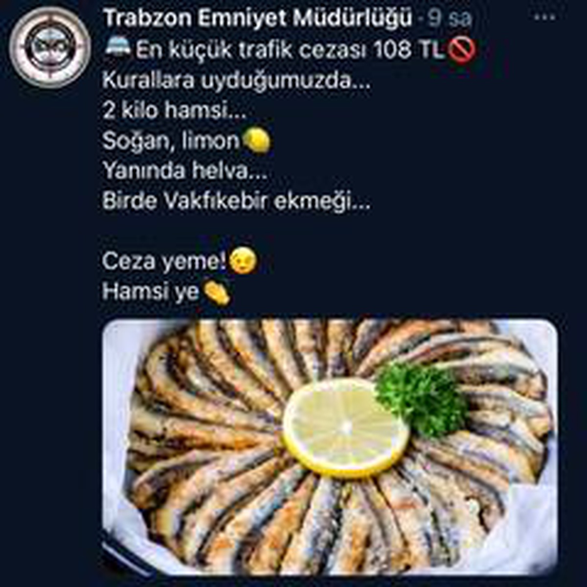 Konya Emniyetinden "ceza yeme etli ekmek ye" mesajı