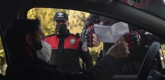 Mersin'de polis denetimde güldüren diyalog: 'Koronaya karşı koruman mı var?'