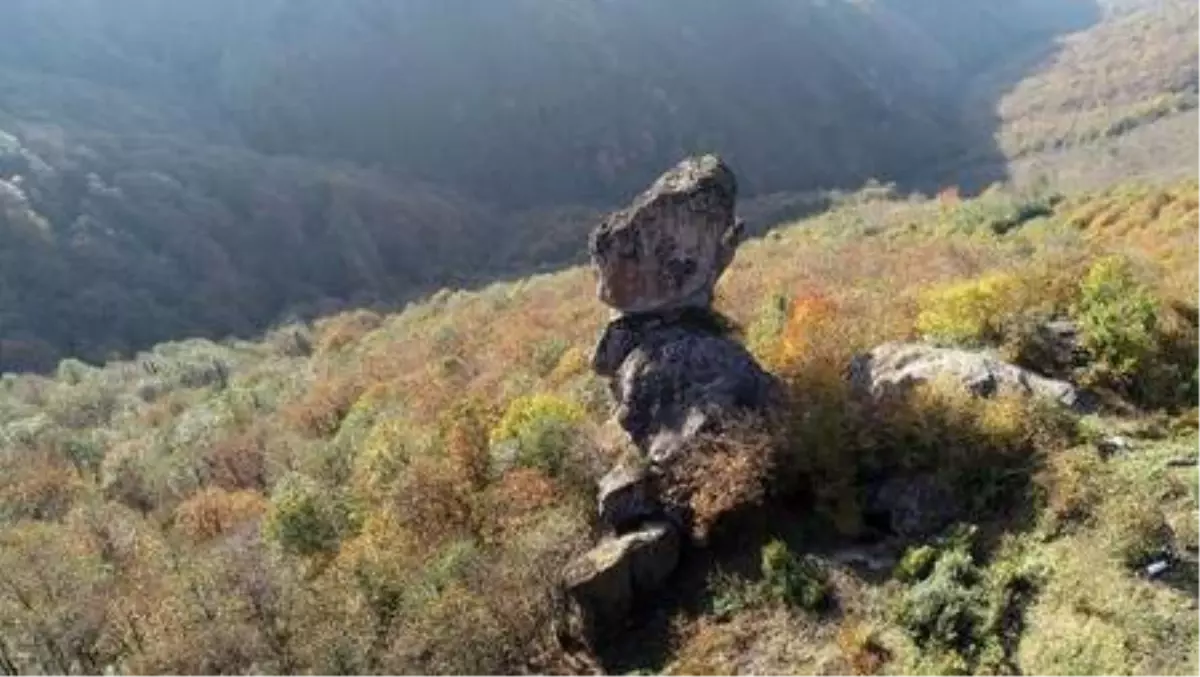 Giresun\'da sıra dışı \'gelin kayası\' ilgi çekiyor