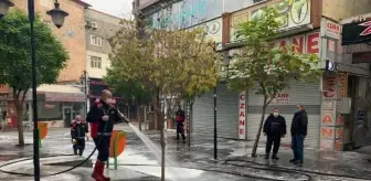 Kısıtlamada Iğdır'da cadde ve sokaklar yıkandı