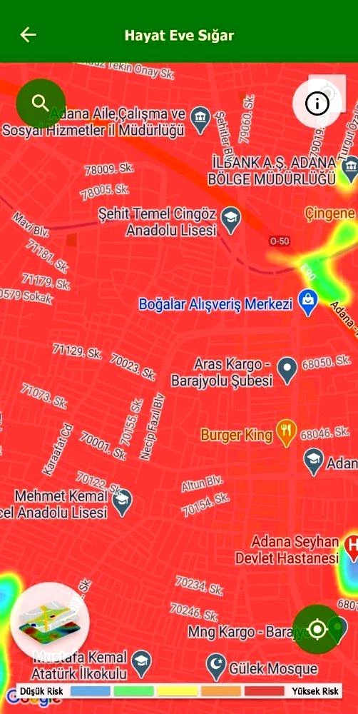 Bakan Koca da uyarmıştı! Vaka artışı sonrası Adana'nın korona haritasında en risksiz bölge mezarlıklar görünüyor