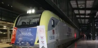 Türkiye'den Çin'e giden ilk İhracat Treni Ankara Gar'ında