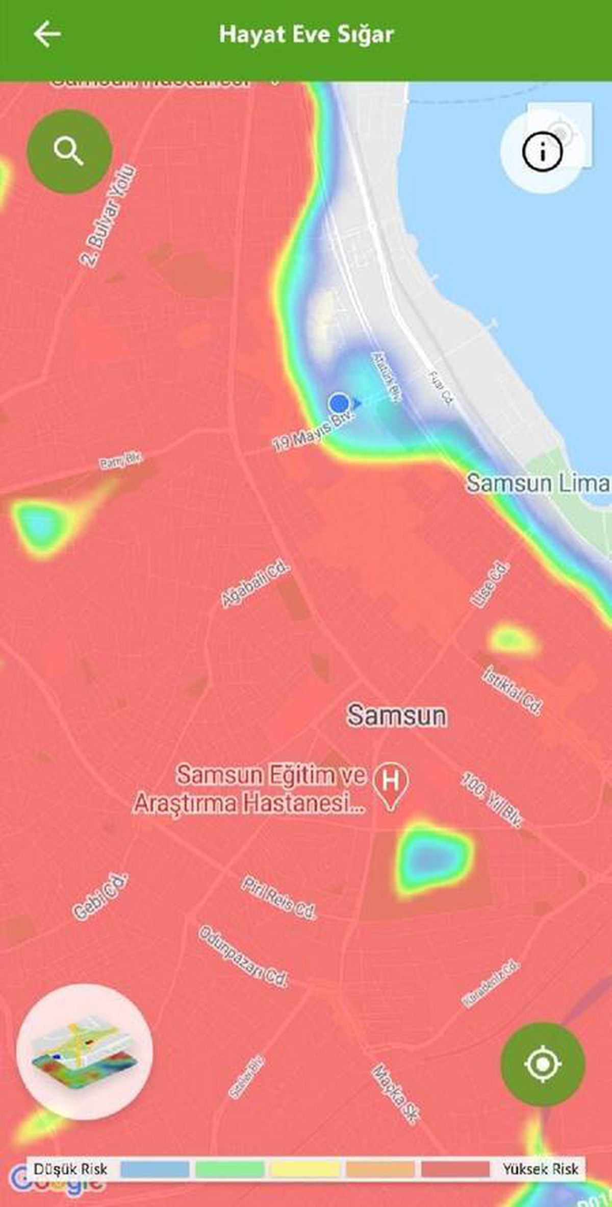 Son dakika... Koronavirüs vakaları artan Samsun\'da risk haritası kırmızıyla kaplandı