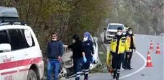 Takla attığı araçtan burnu bile kanamadan kurtuldu