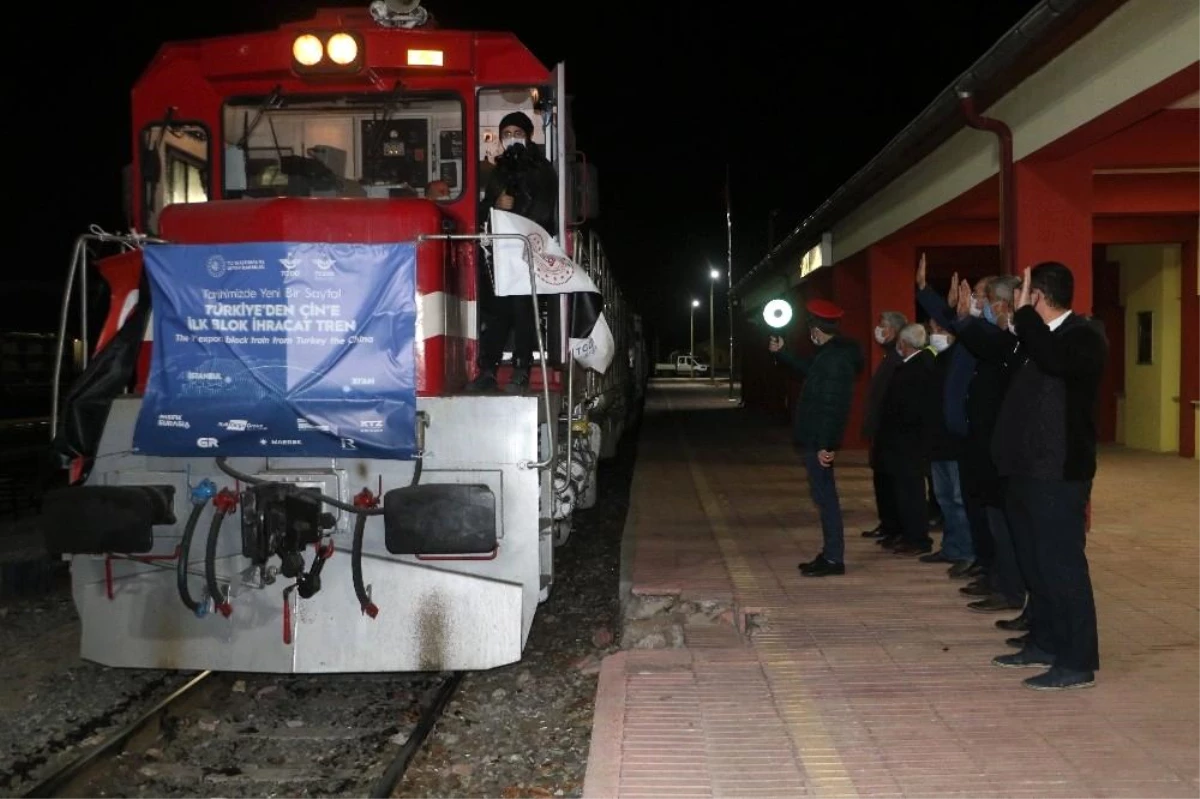Türkiye\' den Çin\' e giden ilk İhracat Treni Sivas\' ta