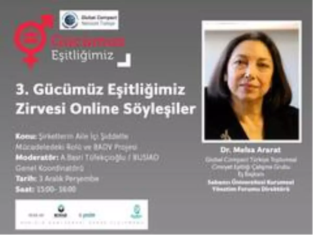 Ararat "Şirketler toplumsal cinsiyet eşitliğine ulaşmak için hedef koymalı"