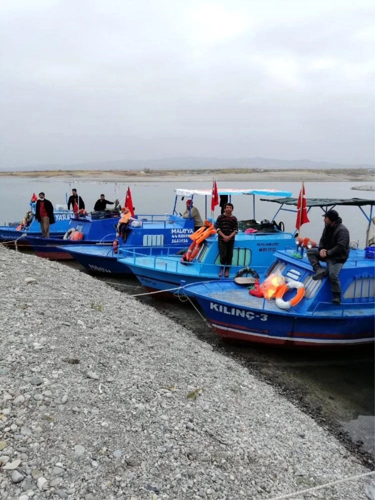 Son dakika haber | Malatya\'da balıkçı tekneleri denetlendi