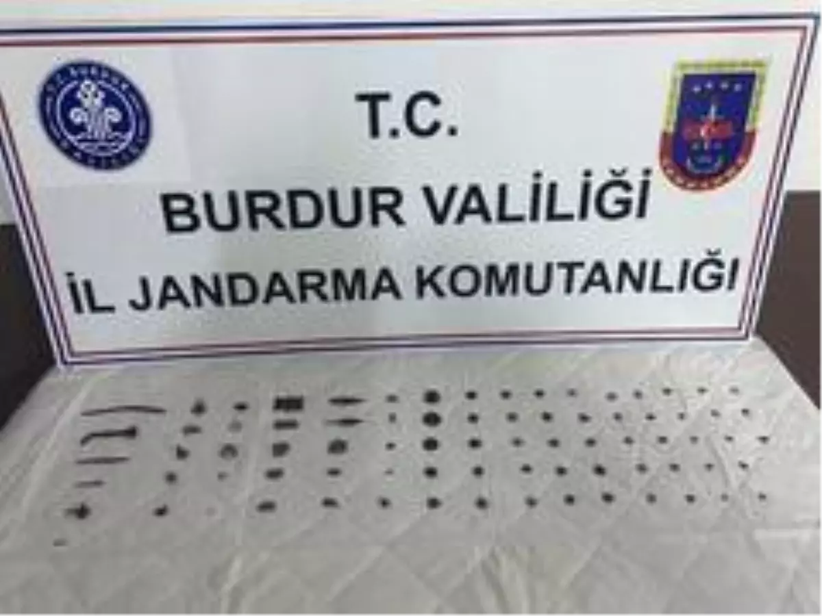 Son dakika! Burdur\'da 79 parça tarihi eser ele geçirildi