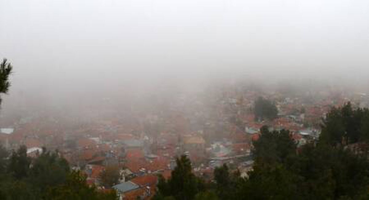 Burdur\'da sis etkili oldu