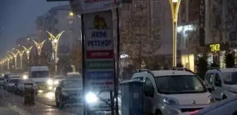 Erciş'e yılın ilk karı yağdı