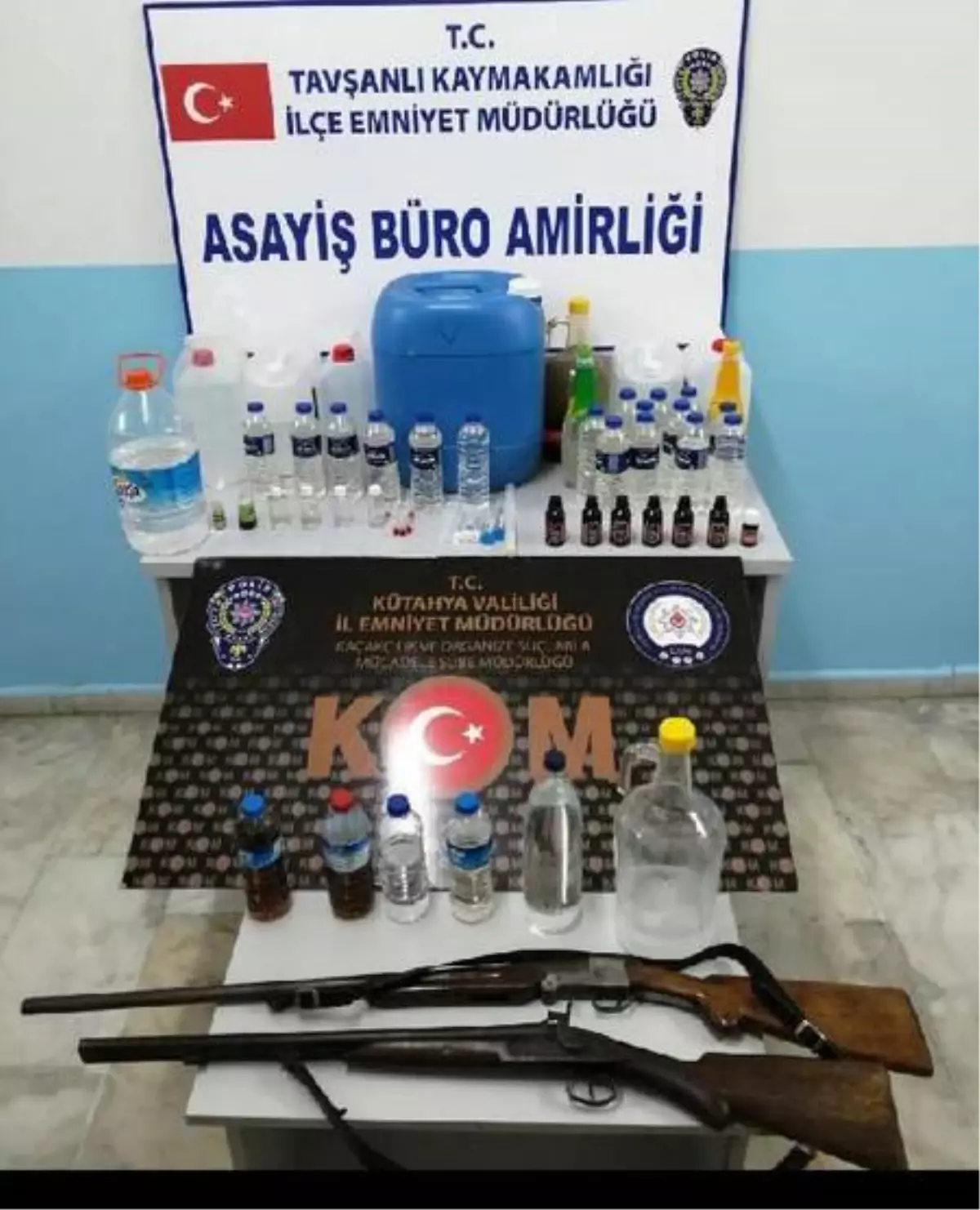 Kütahya\'da 39,5 litre sahte içki ele geçirildi