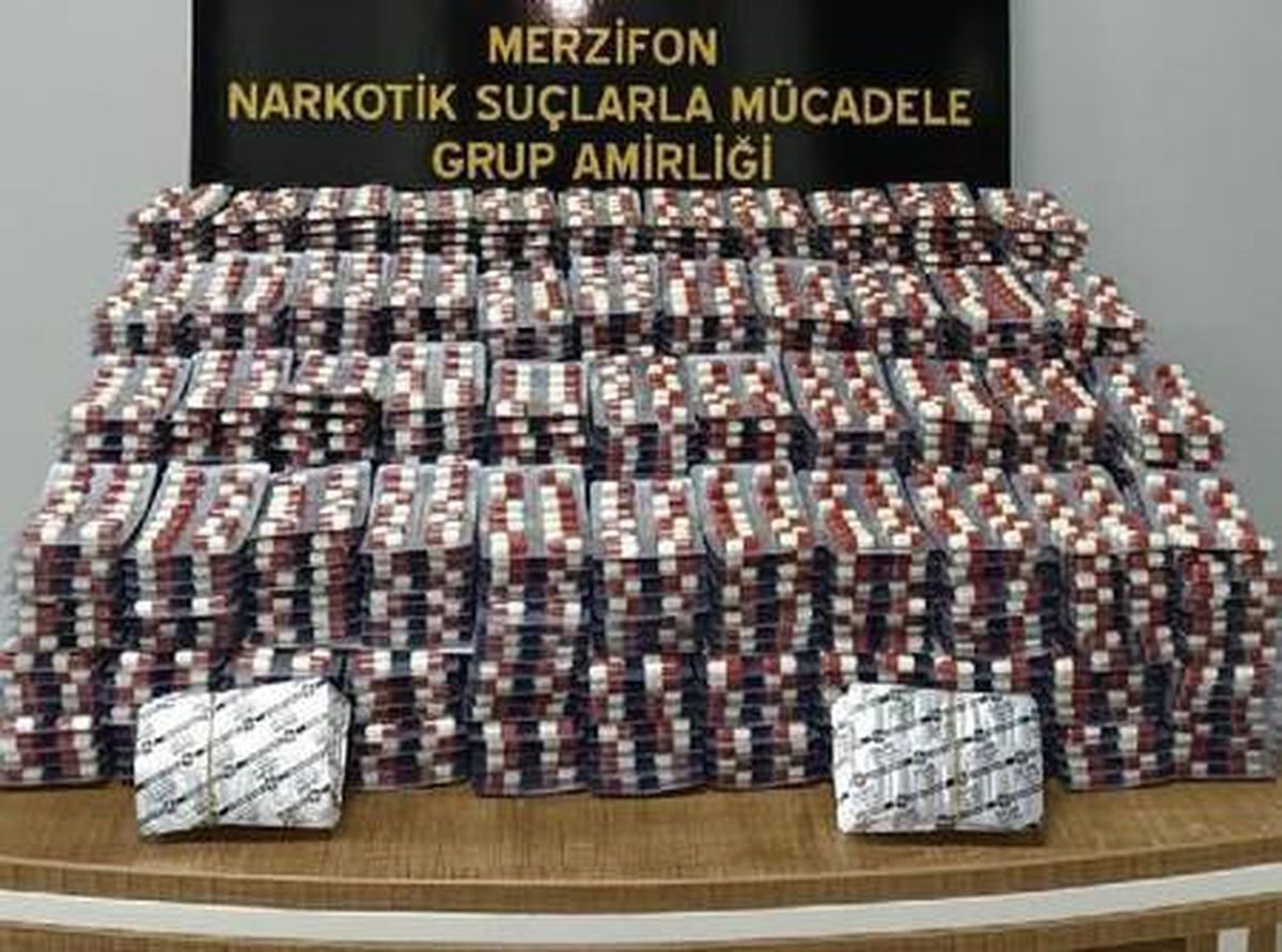 Amasya\'da 13 bin 944 uyuşturucu hap ele geçirildi