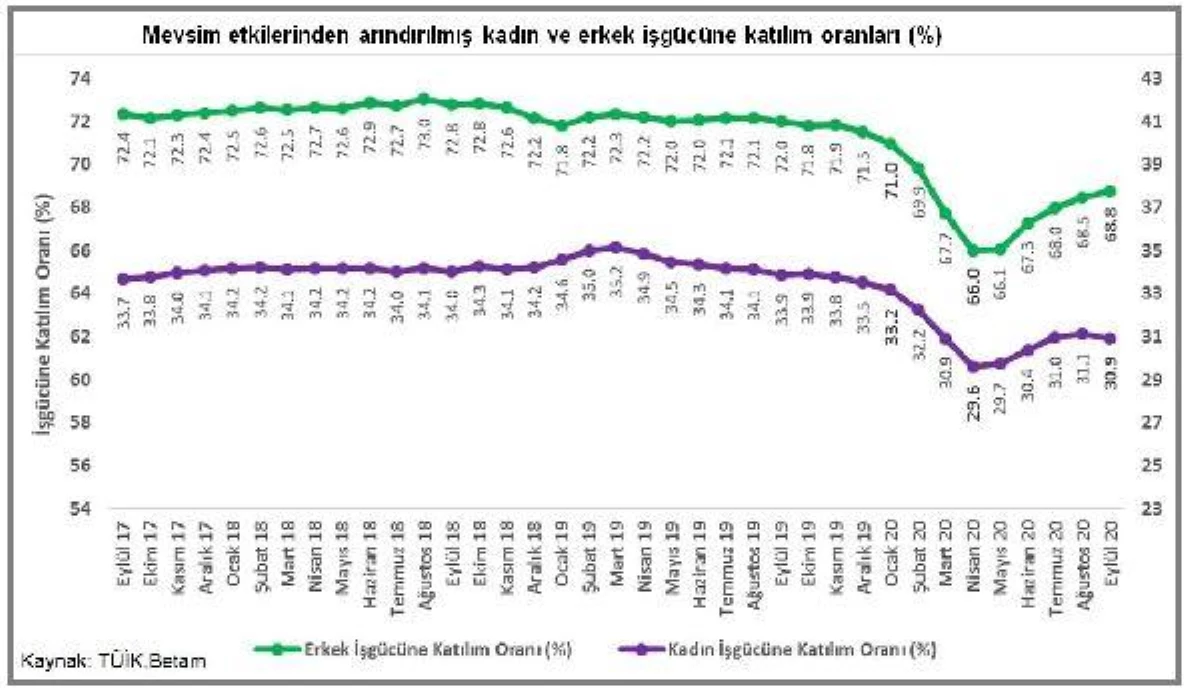 İşsizlikte toplumsal cinsiyet farkı 0.4 puan arttı