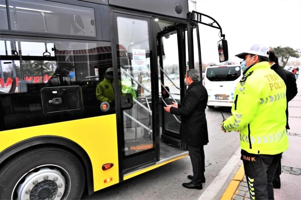 Vali Şıldak, toplu ulaşım araçlarını denetledi