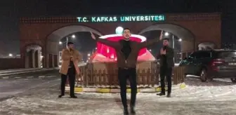 Kar yağışını, Kafkas oyunuyla karşıladılar