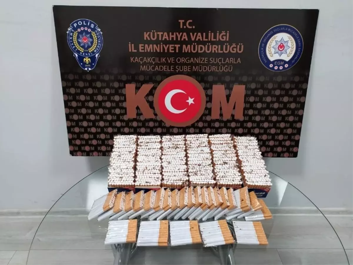 Kütahya\'da 200 paket kaçak sigara ele geçirildi