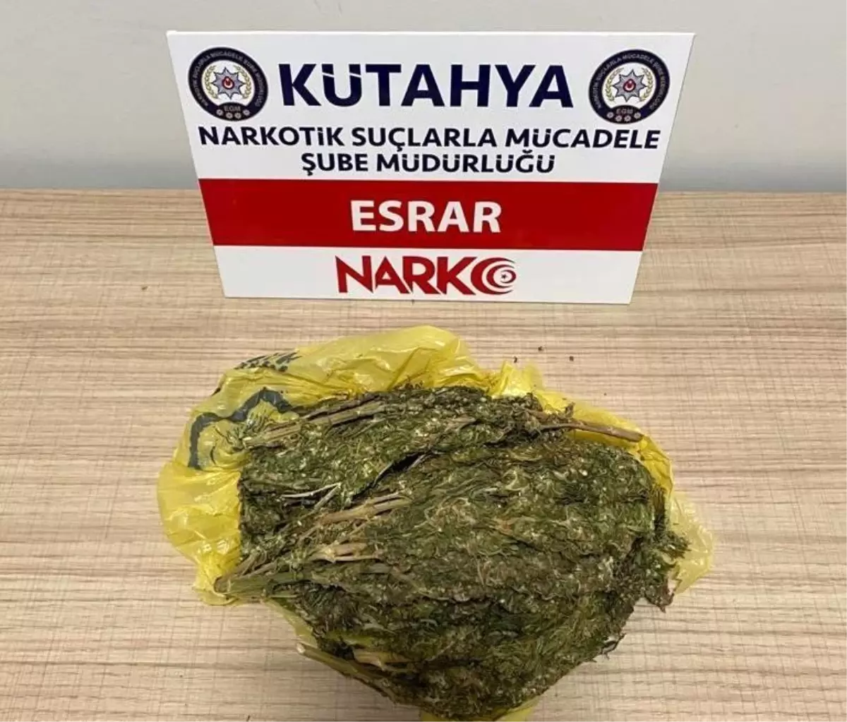 Kütahya\'da 500 gram esrar ele geçirildi