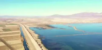 Suğla Gölü'nde sular çekildi