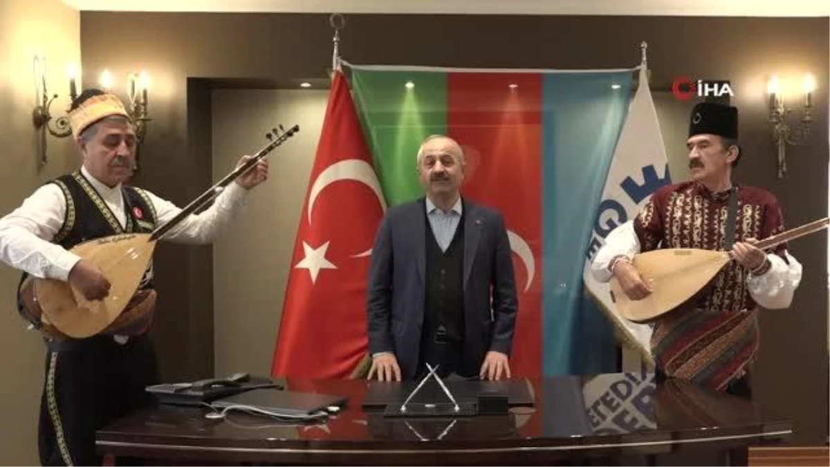 Azerbaycan\'ın Karabağ zaferini başkan ile böyle kutladılar
