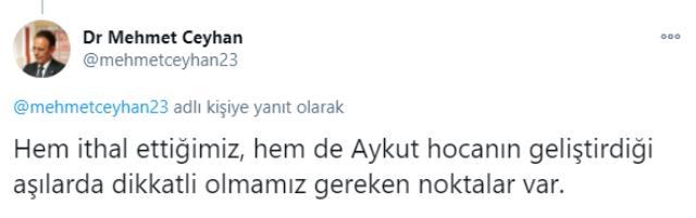 Prof. Dr. Mehmet Ceyhan, Çin'den gelecek aşının arkasındaki tehlike dikkat çekti