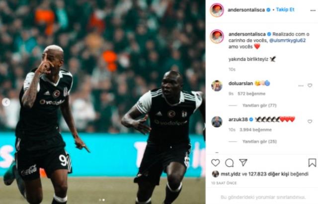 Brezilyalı futbolcu Talisca, yaptığı paylaşımla Beşiktaş'a dönüş sinyali verdi