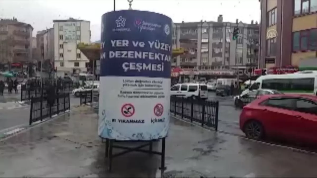 "Dezenfektan çeşmeleri" salgınla mücadelede kullanılıyor