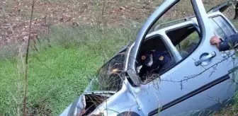 Son dakika haberi: Ticari araç şarampole devrildi: 1 ölü, 1 yaralı