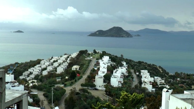 Bodrum'da denizin rengi değişti