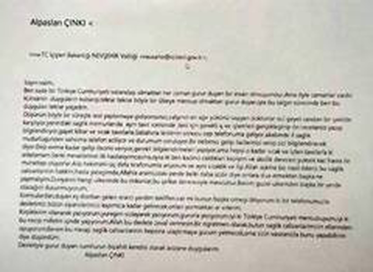 Covid-19 tedavisi gören öğretmenden sağlık çalışanlarına duygu dolu mektup