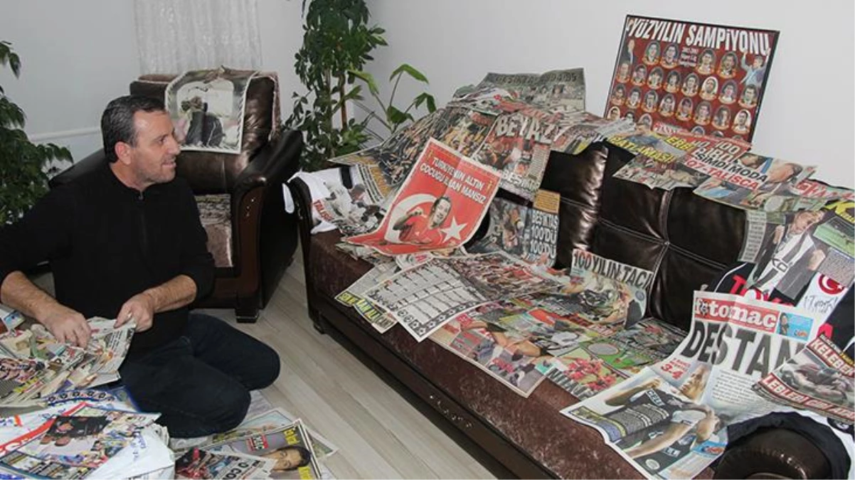 Beşiktaş taraftarı Abdullah Didinmez, 35 yıldır gazete haberlerini biriktiriyor