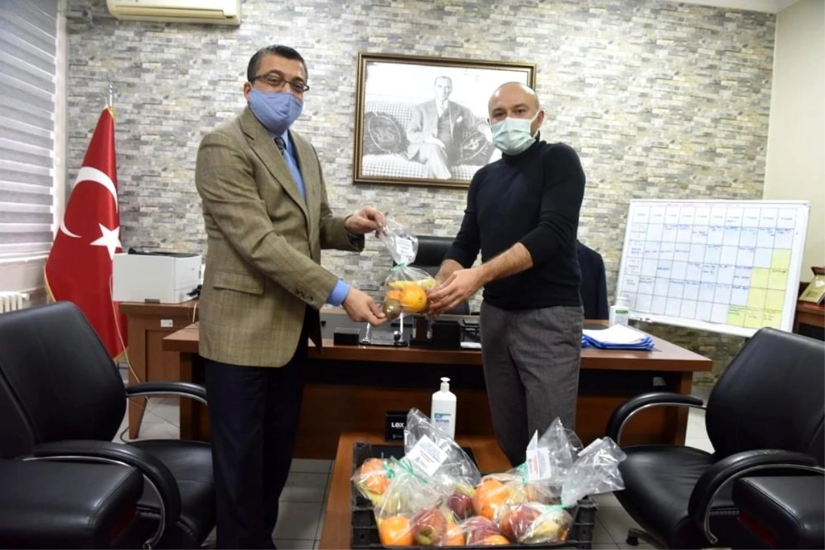 Çan Belediyesinden sağlıkçılara vitamin desteği