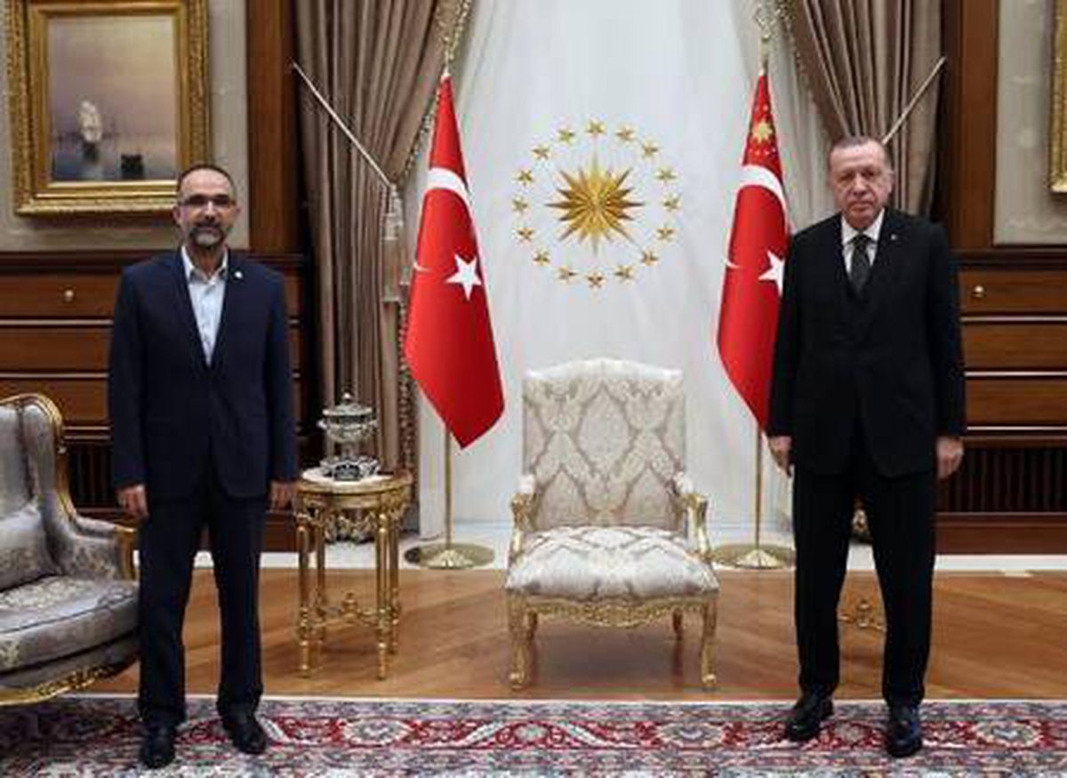 Cumhurbaşkanı Erdoğan, HÜDAPAR Genel Başkanı İshak Sağlam\'ı kabul etti